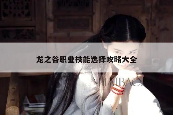 龙之谷职业技能选择攻略大全