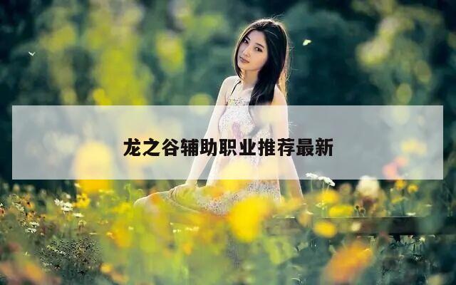 龙之谷辅助职业推荐最新