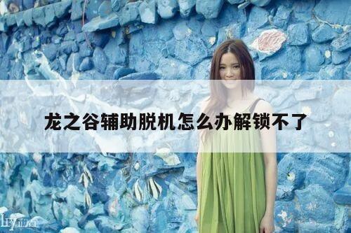 龙之谷辅助脱机怎么办解锁不了