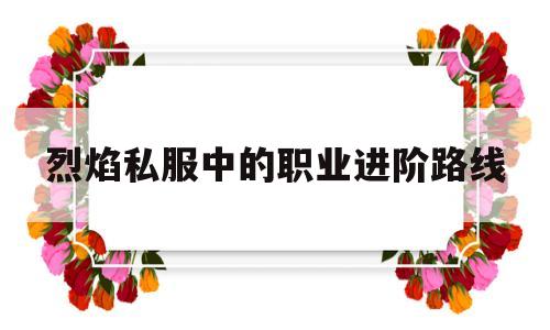 关于冒险岛私服中的职业进阶路线的信息